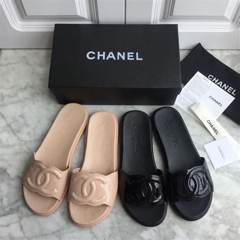 chanel slippers geel|Chanel slippers for women.